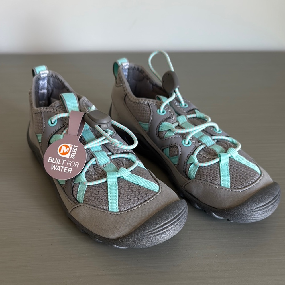 Merrell Hydro Cove Gray and Turquoise Water Shoes